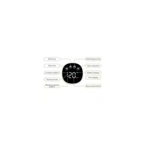 Tire-Lait Électrique Portable Mains Libres – Rechargeable USB-C avec Écran LED