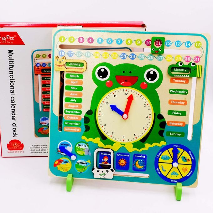 Multifunctional calendar clock