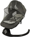 Kidilo Balancelle Évolutive 3-en-1 Deluxe Gris Élégant – Mouvement Latéral, Siège Inclinable, Moustiquaire, Bluetooth & Télécommande