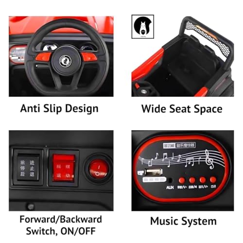 Jeep Électrique Enfant 12V – Style Off-Road - Rouge