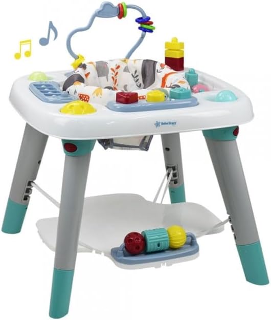 Kidilo Centre d’Activités 3-en-1 – Table Musicale, Bureau & Tabouret (6M+)