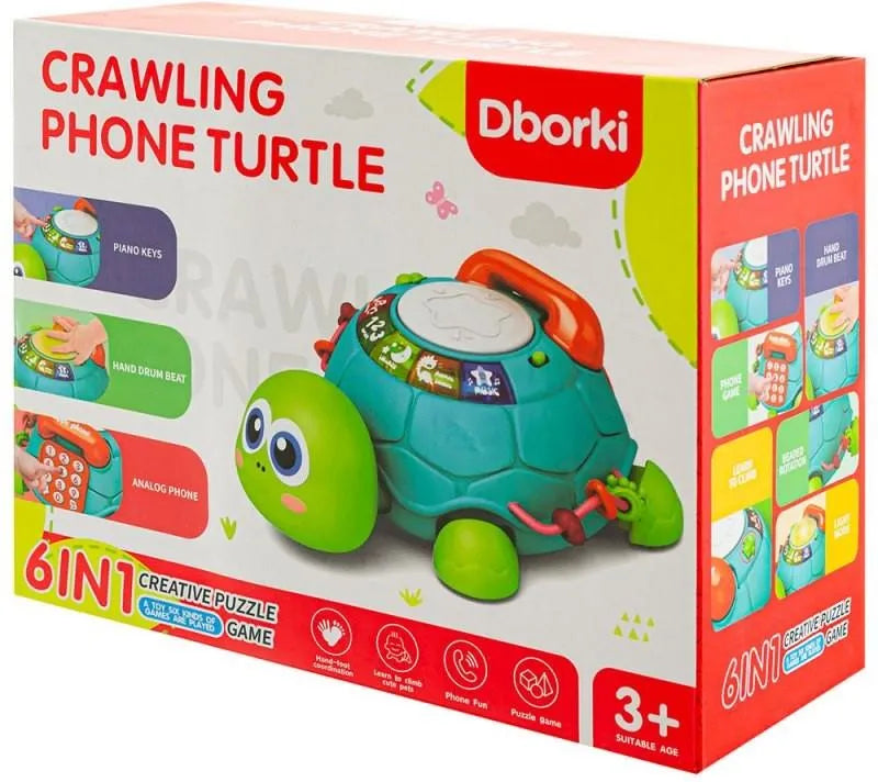 Crawling Phone Turtle musical baby toy