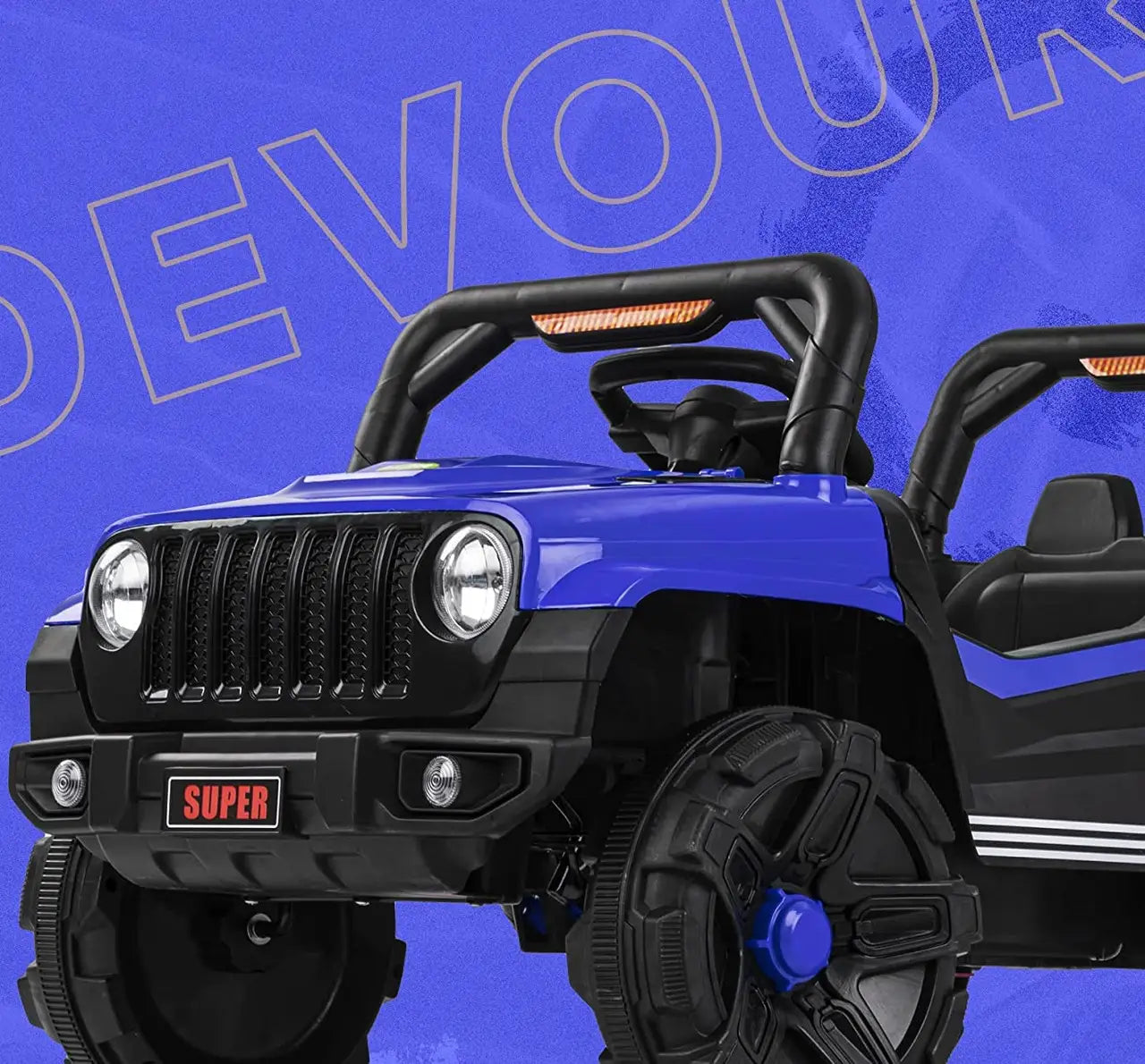 Jeep Électrique Enfant 4 Roues 12 V – Bleu
