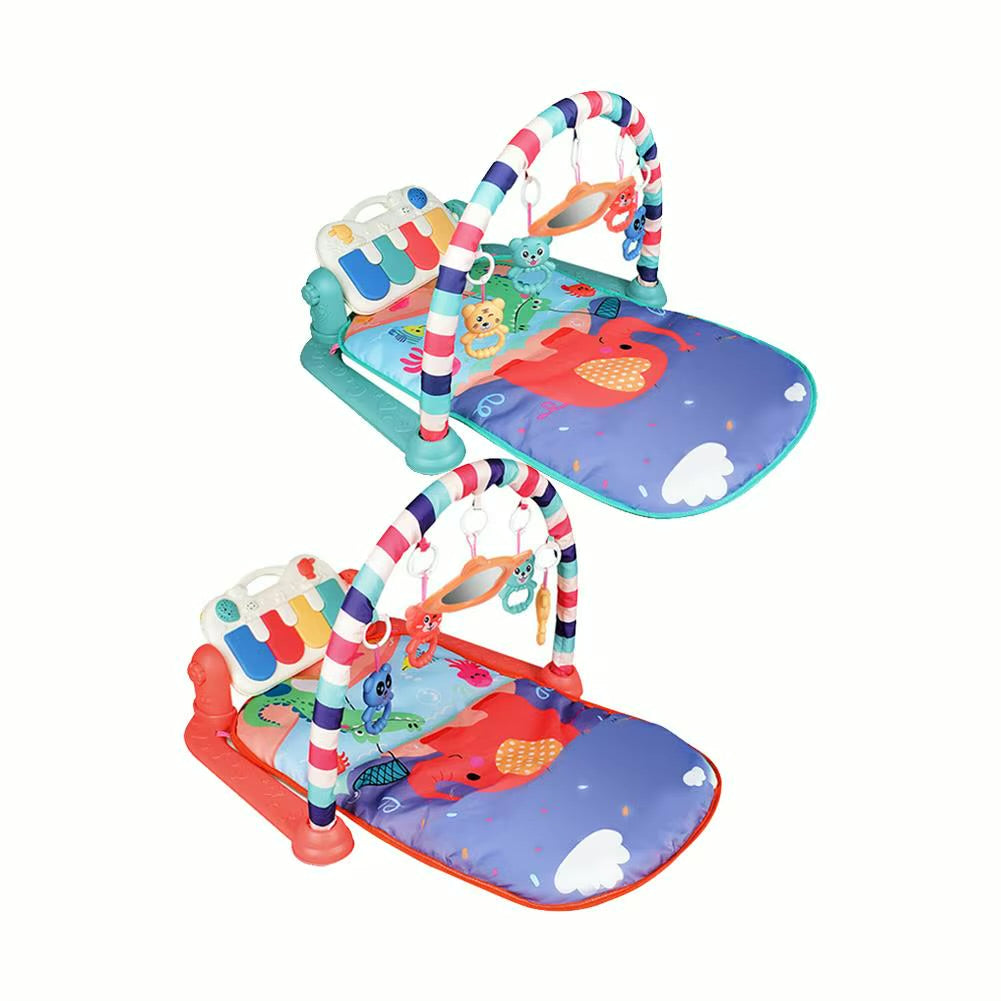 Tapis d'Éveil Bébé avec Piano Détachable – Arche et Hochets