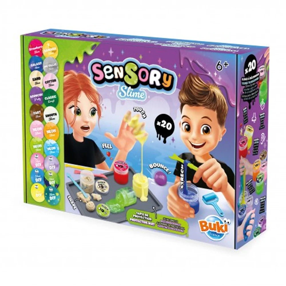 Boîte du kit de slime sensoriel Buki