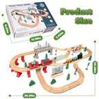 Circuit de Train en Bois 72 Pièces dès 36 Mois