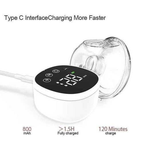 Tire-Lait Électrique Portable Mains Libres – Rechargeable USB-C avec Écran LED
