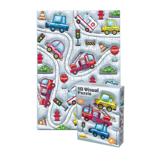 Puzzle visuel 3D PlayfulMario comprenant