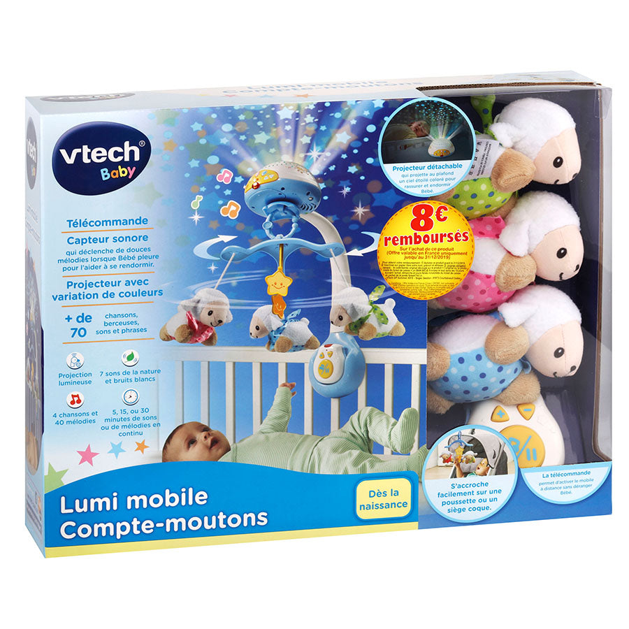 MOBILE – LUMI’MOBILE COMPTE-MOUTONS ROSE – VTECH