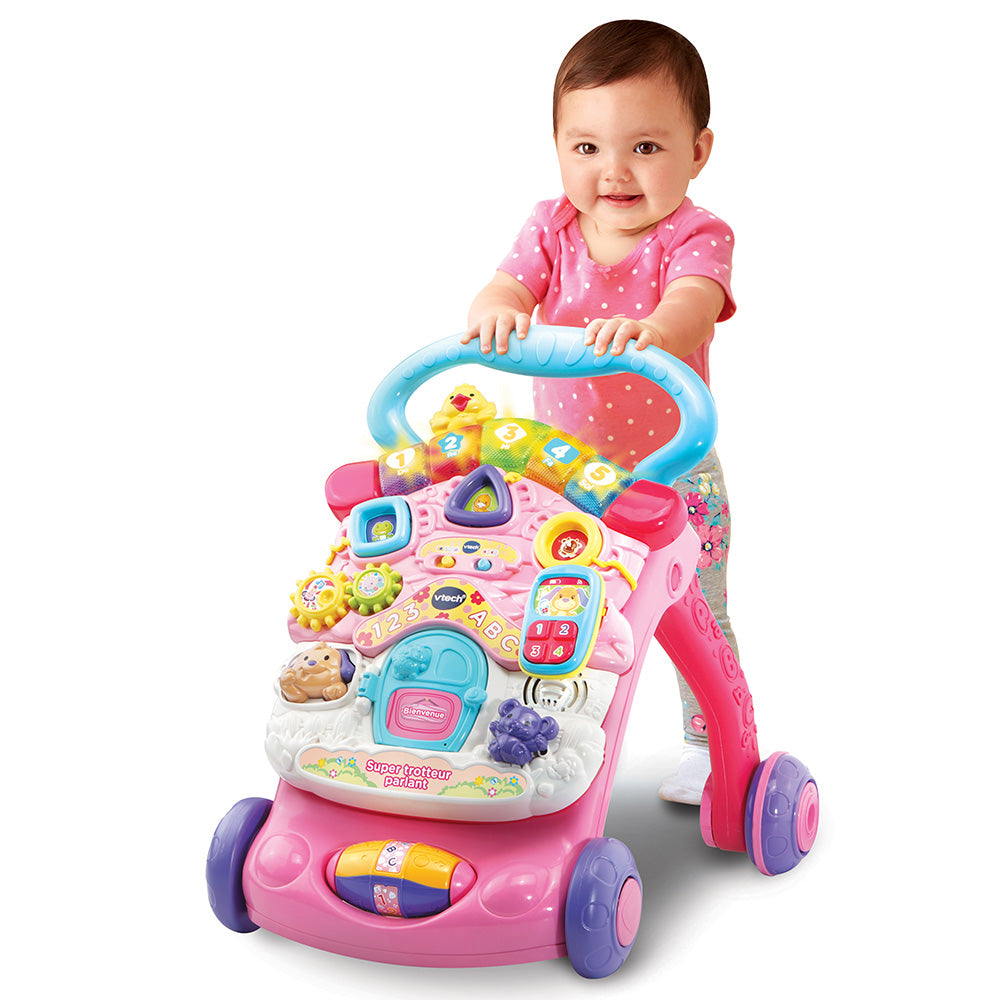 Super Trotteur parlant 2 en 1 rose - VTech