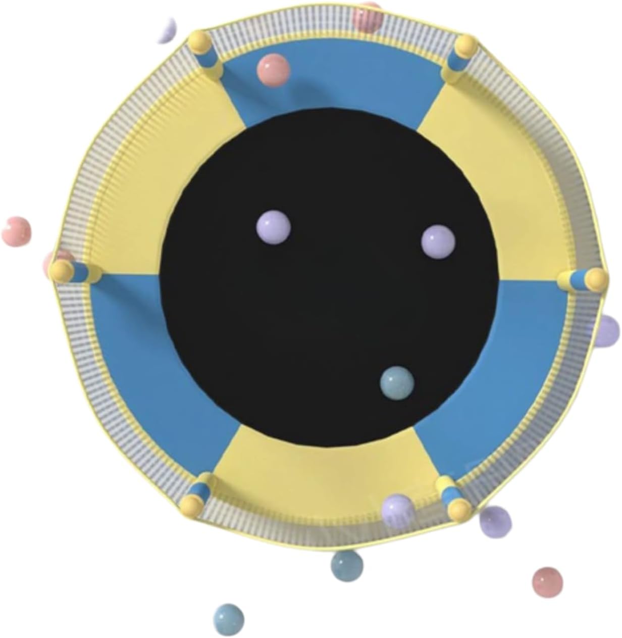 Trampoline Enfant 1,4 m avec Filet de Sécurité & Pieds en U