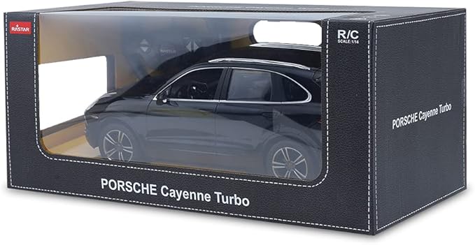 Rastar Porsche Cayenne Turbo 1:14 – Voiture Télécommandée Officielle, LED, 2.4G