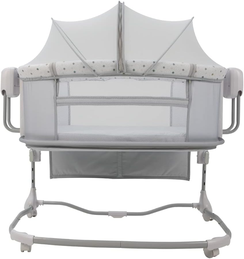 Berceau Cododo 3 en 1 Mastela Deluxe – Lit Bébé Réglable, Berceau à Bascule et Lit de Chevet