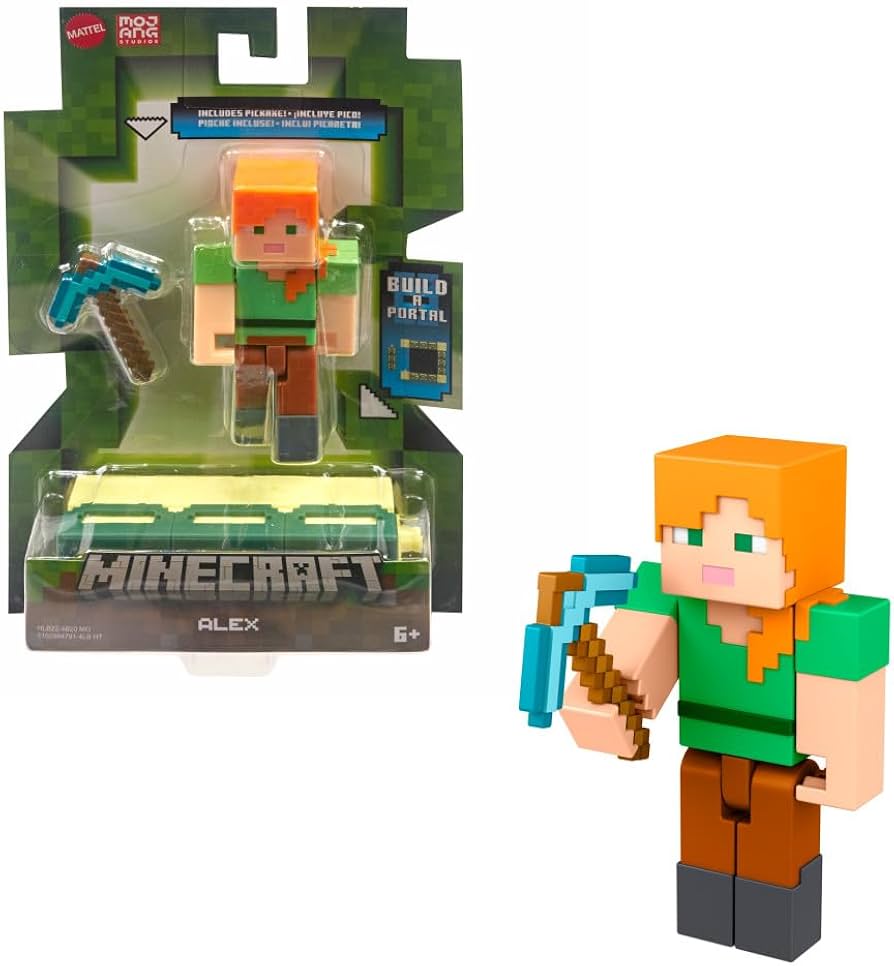 Figurine articulée Minecraft Alex