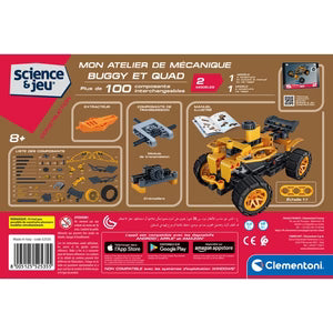 Clementoni Science & Jeu Buggy et Quad mechanics construction set