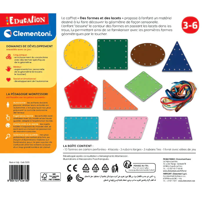 DES FORMES ET DES LACETS - MONTESSORI