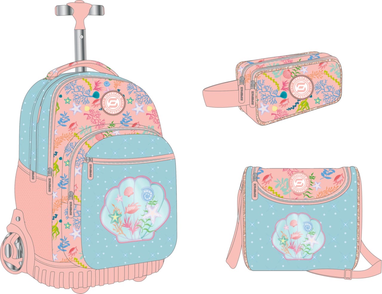 Super Pack de Rentrée 3-en-1 Flowers  - Must - L'Ensemble Complet pour l'École !