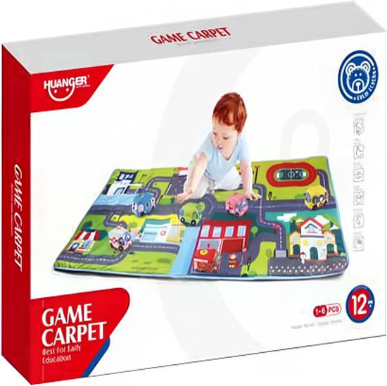 Huanger brand Cloth Vehicles Game Carpet Set
