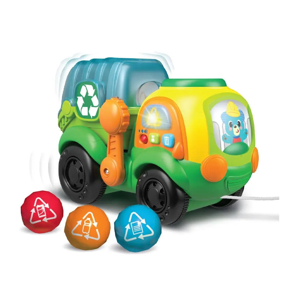Winfun Go Green Pull-Along Recycle Truck toy