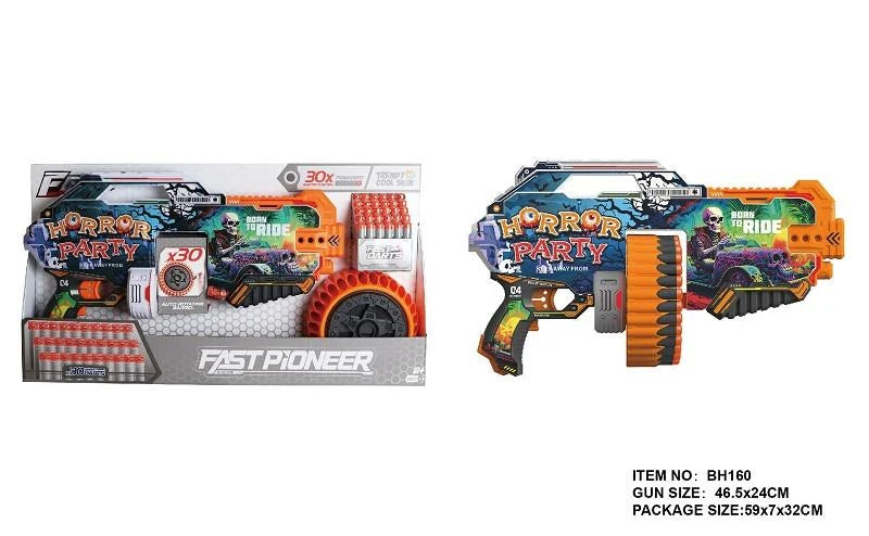 Fusil Mitrailleur Électrique "Graffiti Edition" – Blaster Automatique 30 Coups