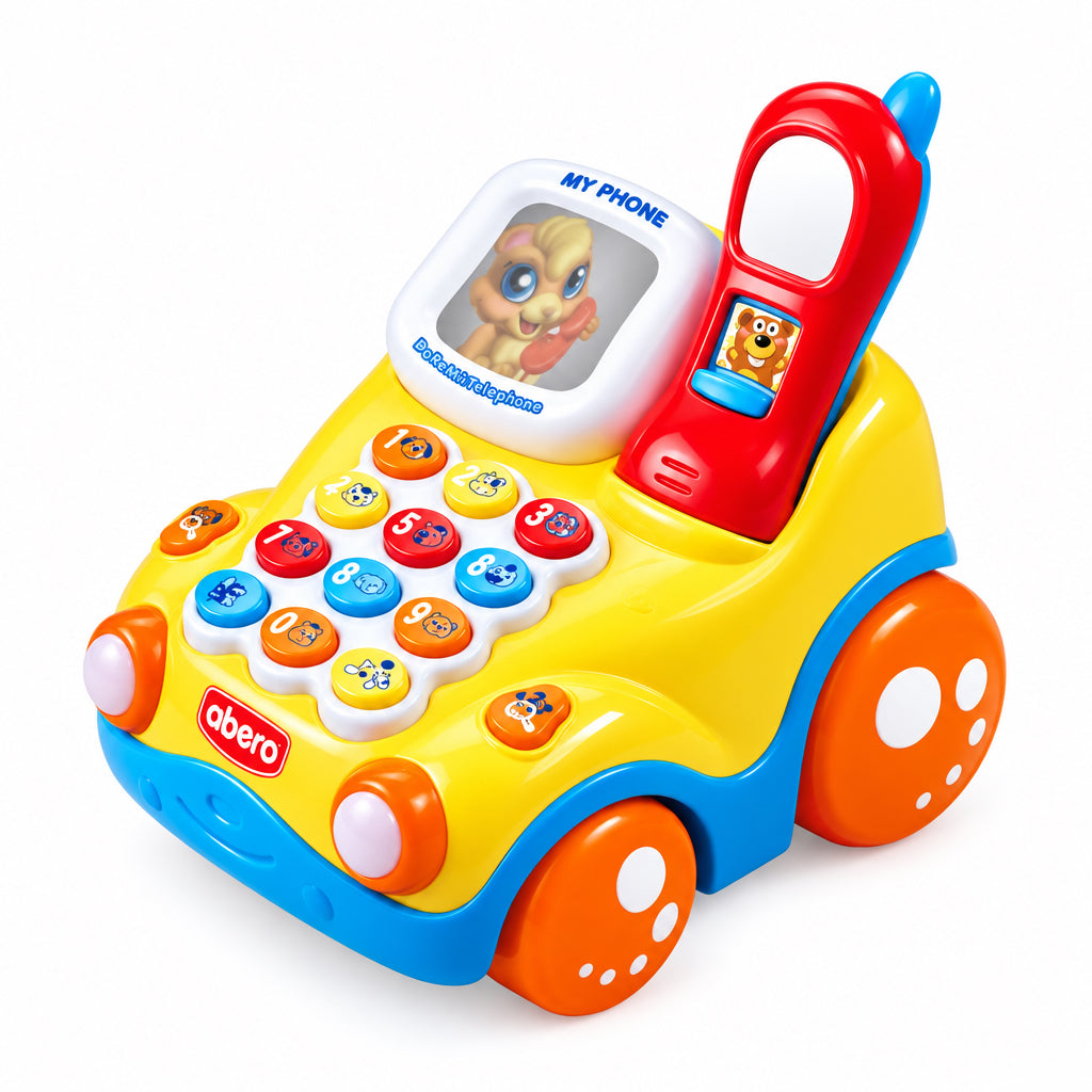 Téléphone Éducatif Interactif en Forme de Voiture