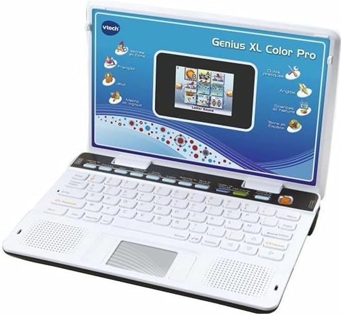 Ordinateur Éducatif Bilingue VTech Genius XL Color Pro – 90 Activités – 6 à 11 Ans