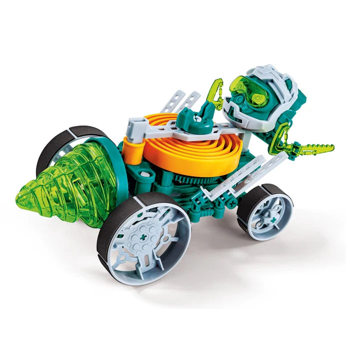 lementoni Science & Play Robotics Space Miner 3-in-1 construction kit featuring a green and white humanoid robot