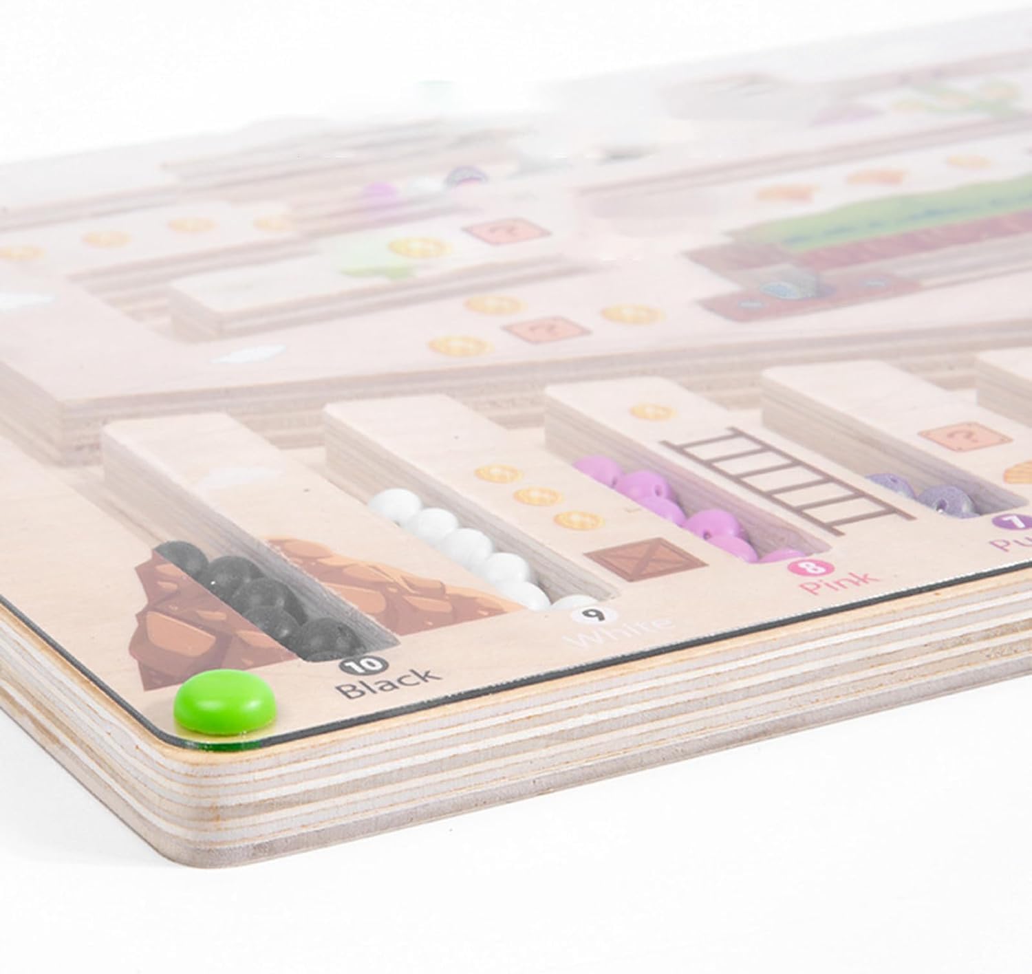 Puzzle Magnétique de Couleurs et Nombres , Activité de Comptage et de Motricité Fine, Multicolore