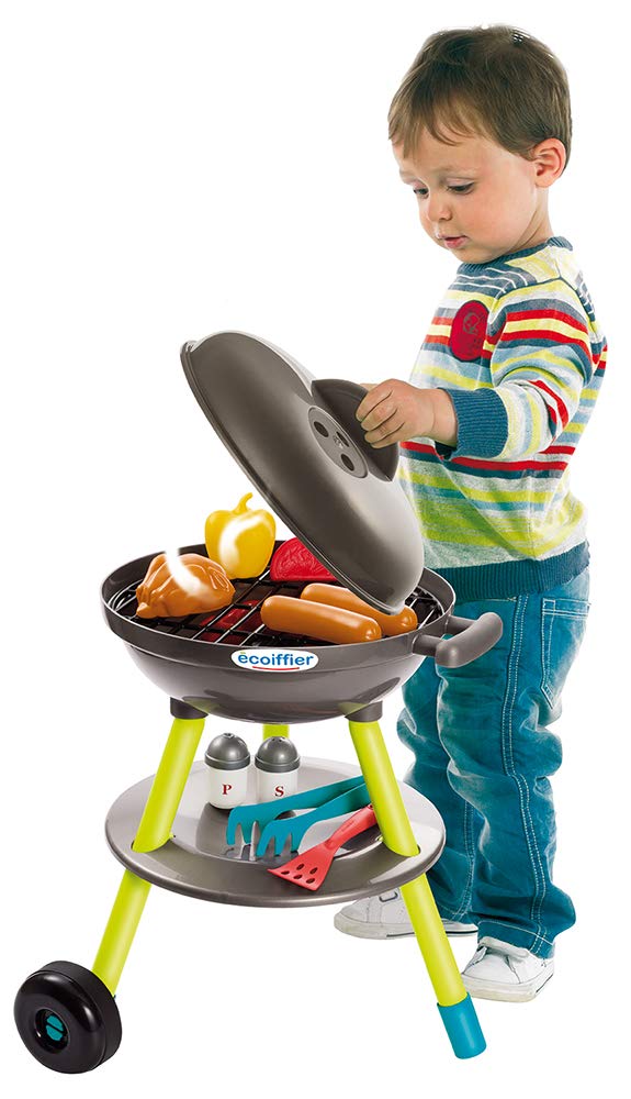 Barbecue Jouet Ecoiffier 16 Pièces – Grill Enfant avec Accessoires dès 18 Mois