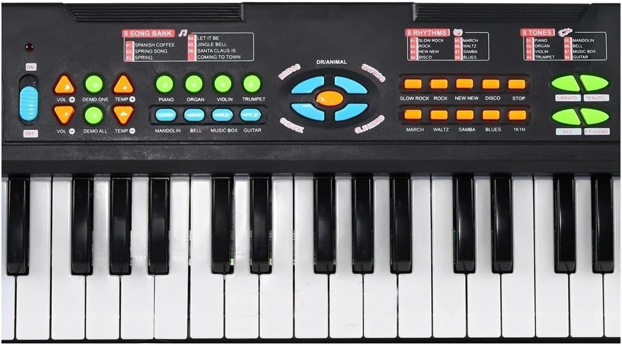 Piano Électronique 37 Touches avec Micro et Enregistrement