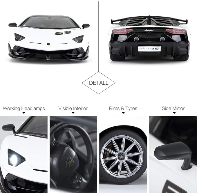 Lamborghini Aventador SVJ Performance 1:14 – Blanc (2,4GHz)