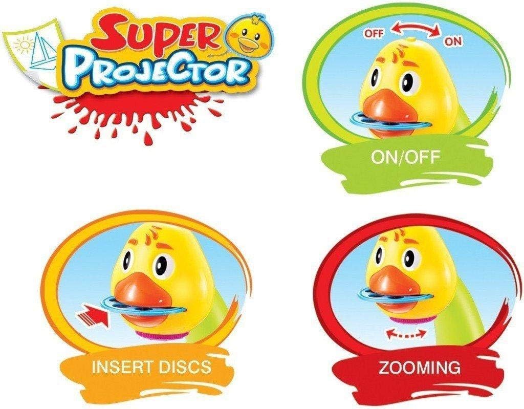Table de Dessin Projecteur "Super Projector" – Inclus 21 Motifs, 3 Disques et 12 Feutres