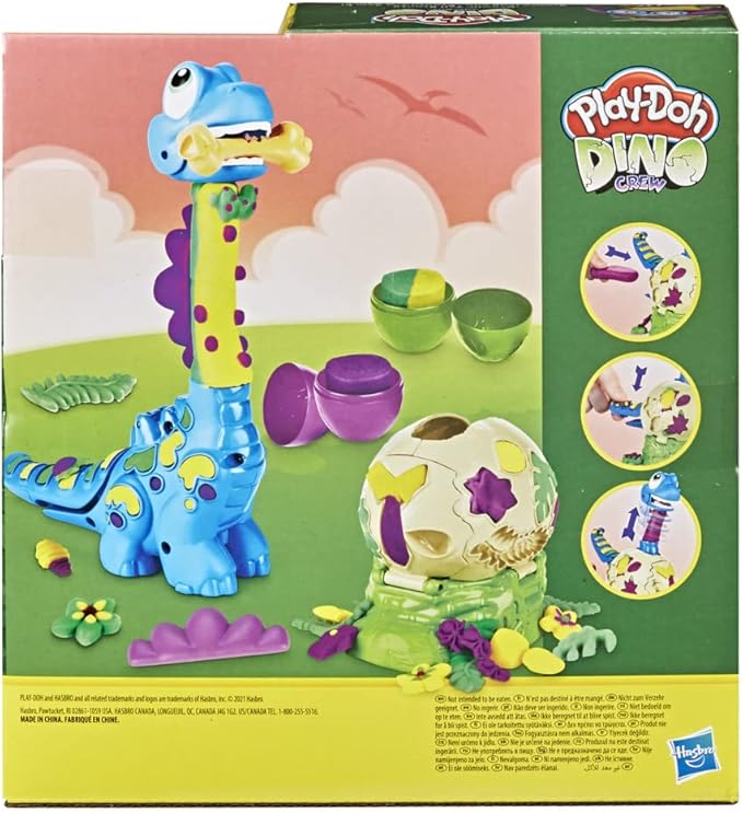 Ensemble de jouets Play-Doh Dino Crew Grandissant Bronto