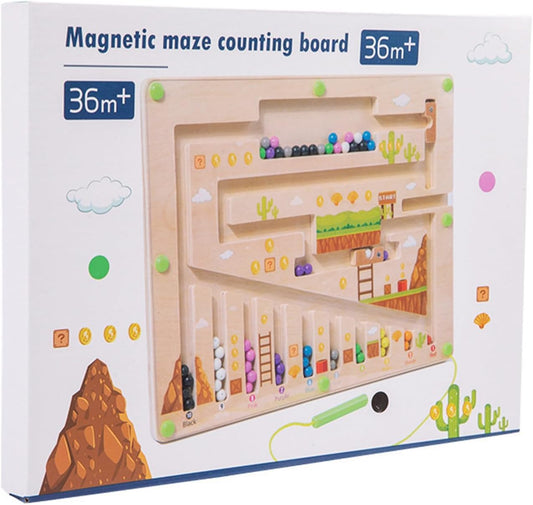 Puzzle Magnétique de Couleurs et Nombres , Activité de Comptage et de Motricité Fine, Multicolore