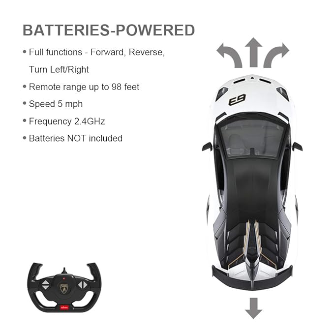 Rastar Lamborghini Aventador SVJ 1:14 – RC Officielle, LED, 2.4G, Suspension