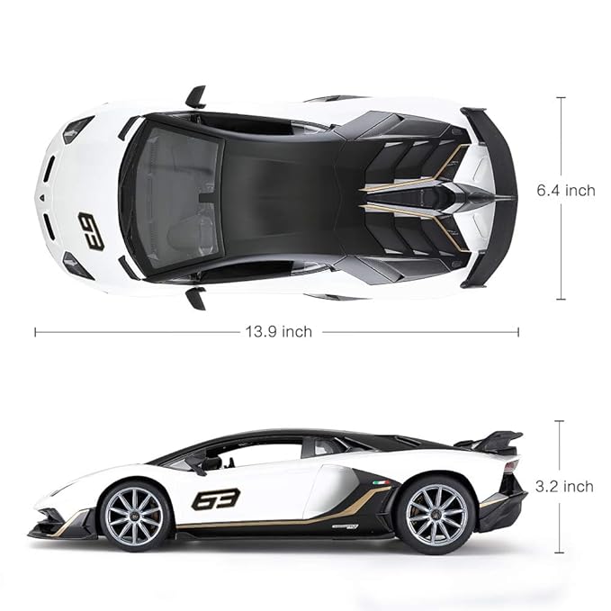 Rastar Lamborghini Aventador SVJ 1:14 – RC Officielle, LED, 2.4G, Suspension