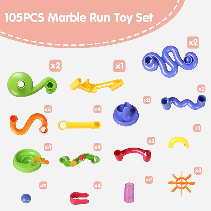 Toy Marble Run Rolling Game Set for Kids