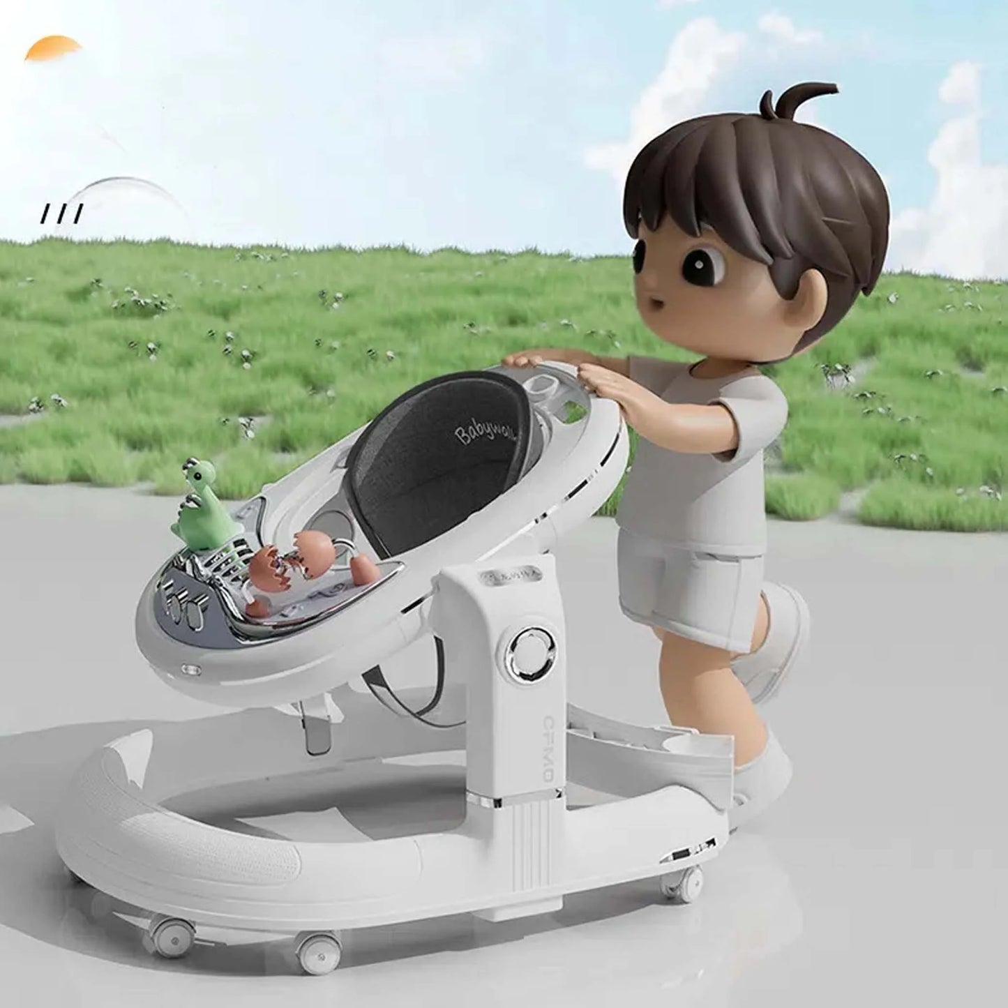 Trotteur Deluxe - Sécurité, Fun &
Mobilité pour Bébé