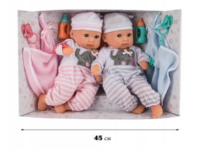 Coffret Poupées Jumeaux Happy Twins avec Accessoires – Dès 3 Ans