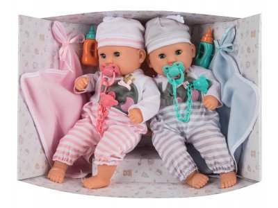Coffret Poupées Jumeaux Happy Twins avec Accessoires – Dès 3 Ans