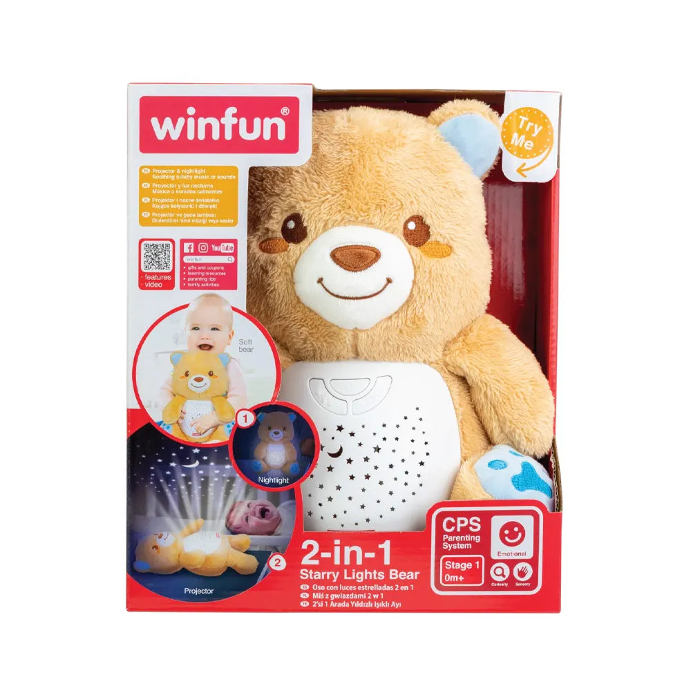 Peluche Musicale avec Lumières & Sons Apaisants dès la Naissance -winfun