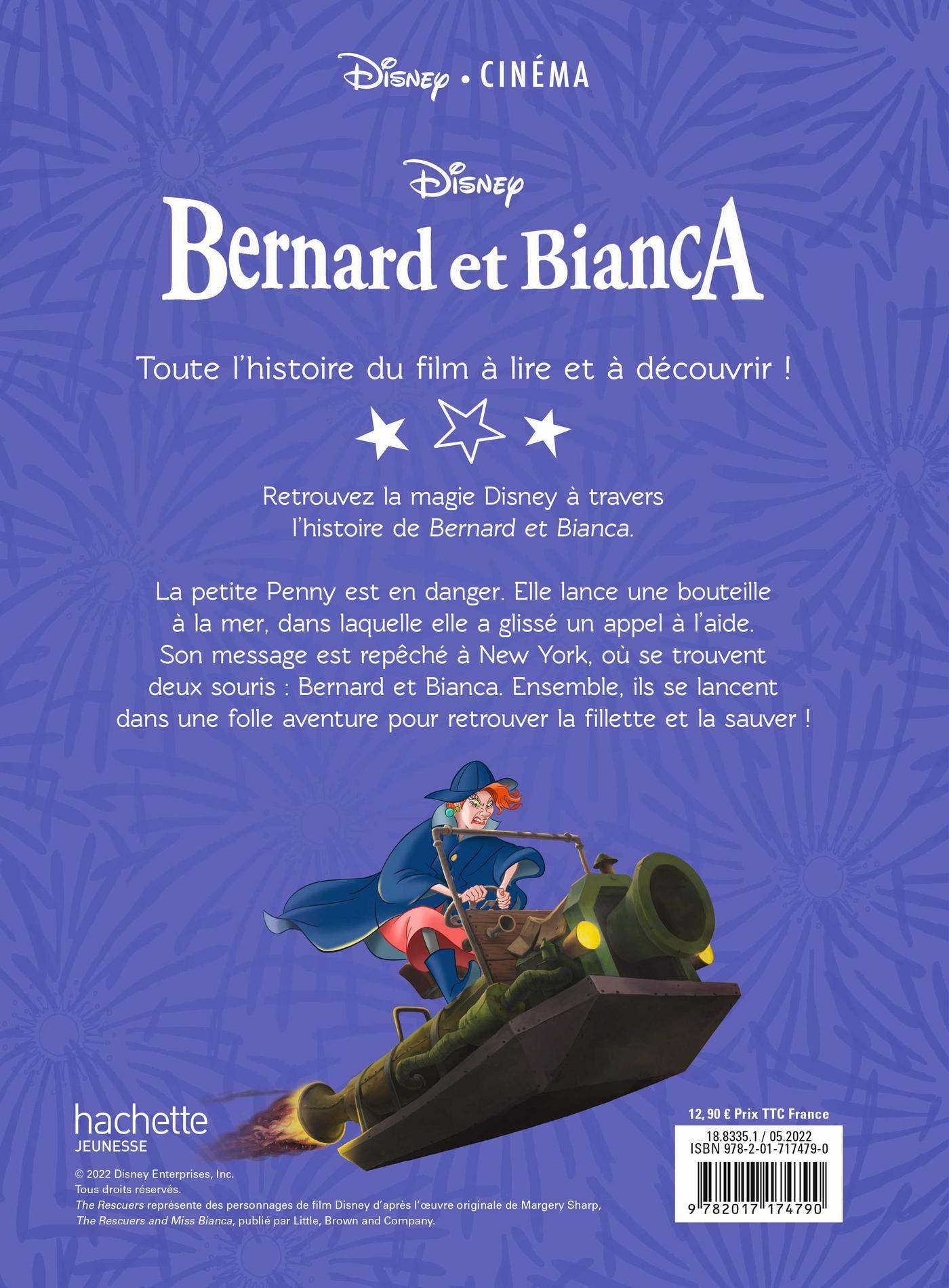 Livre Illustré Disney – Bernard et Bianca : Une Aventure Pleine de Courage