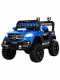 Voiture Électrique Tout-Terrain Enfant Bleue – Style 4x4 avec Lumières LED