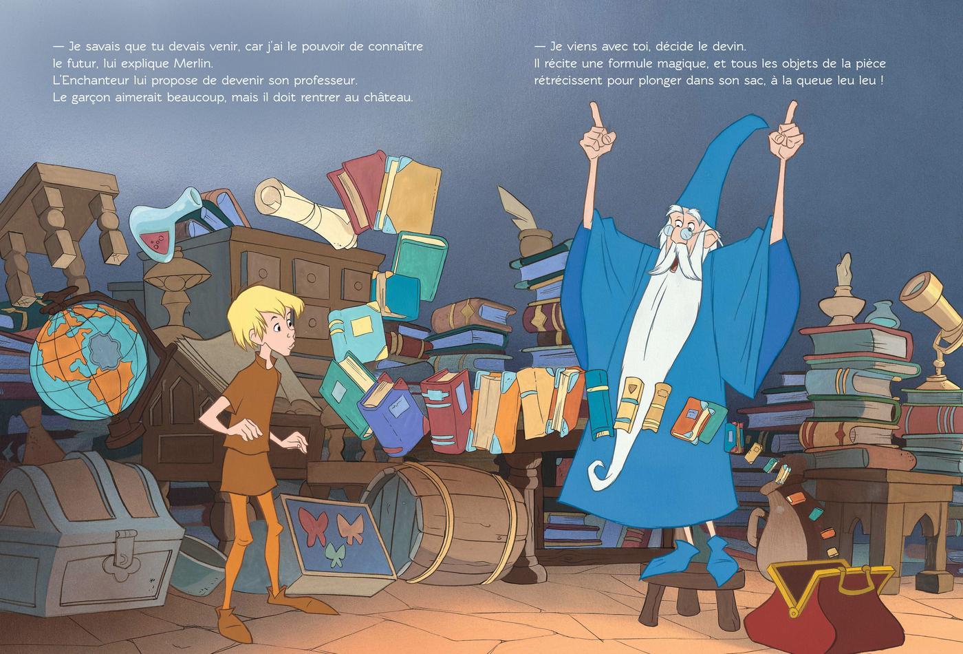 Disney – Merlin l’Enchanteur | Grand Livre Illustré pour Enfants