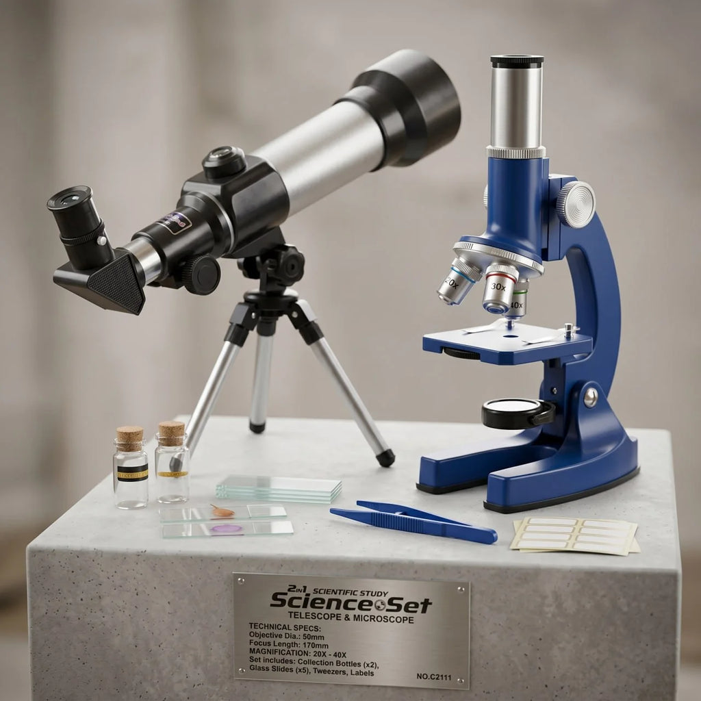 Coffret Science Télescope & Microscope dès 8 Ans