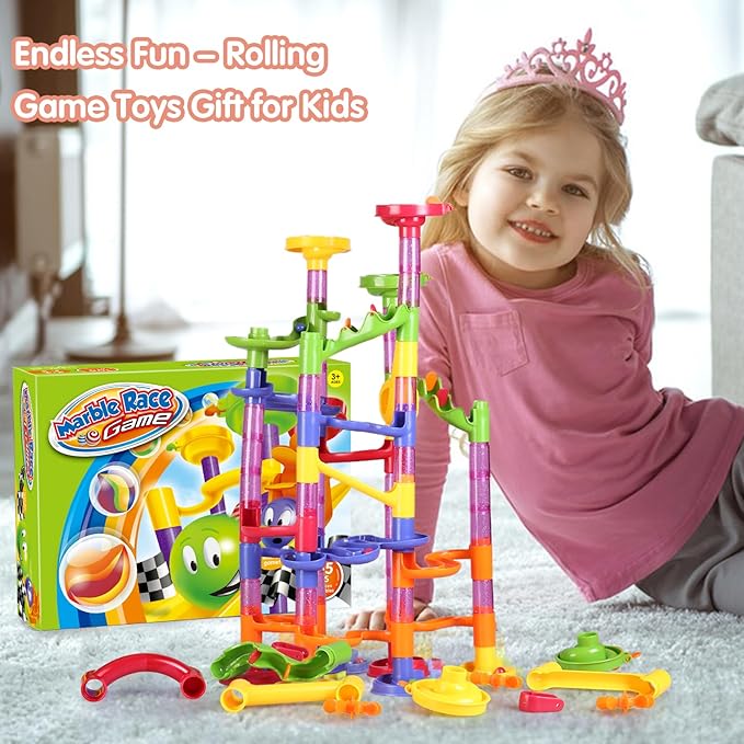 Toy Marble Run Rolling Game Set for Kids