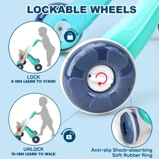 Trotteur et Table d’Activité Interactive 2 en 1 – Huanger