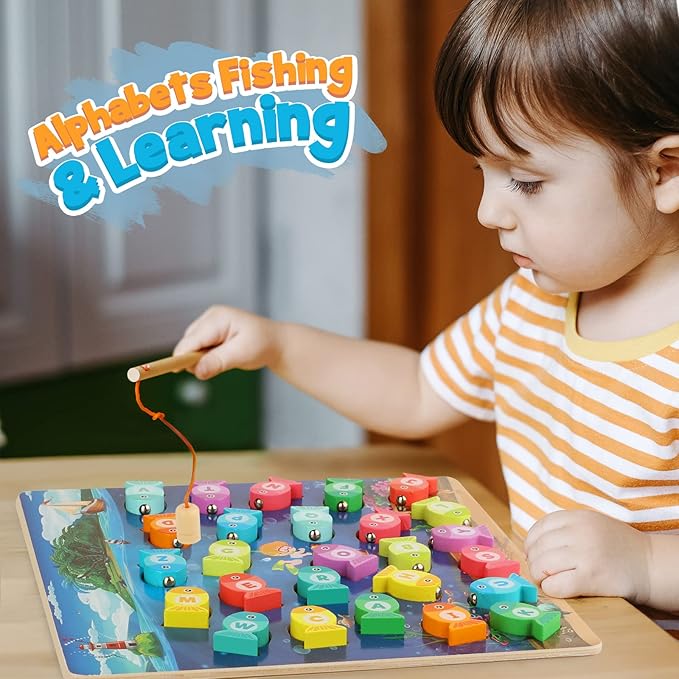 Wooden Fishing Game Toy
