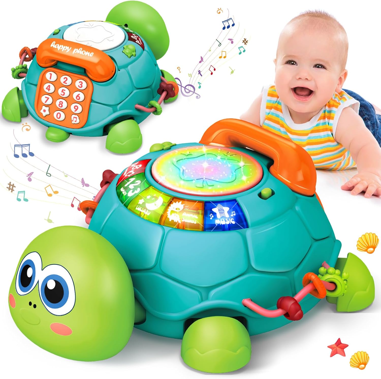 Tortue Interactive Éducative 6–12 Mois