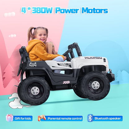 Jeep Électrique Enfant 4 Roues 12 V – Blanc